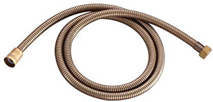 Solepearl Tubo Doccia, 1.5m Flessibile Doccia Anti Torsione Tubo antipiega e a prova di perdite Bagno Doccia Tubo Bronzo antico per accessori da bagno Tubo per acqua