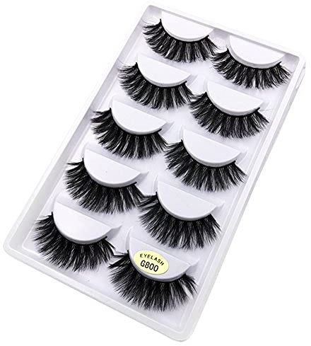 Oce180anYLV Wimpern Verdickung Falsche Wimpern 1,4 cm 5 Pair 3D Natural Long Thick Mink False Eyelashes Extension Makeup Beauty Tools G800