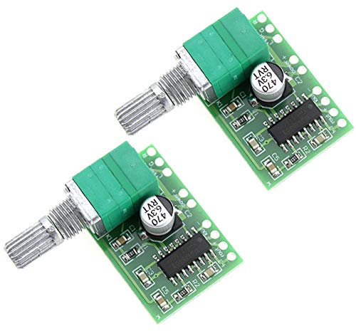 2pcs PAM8403 5V 2 Channel Digital Audio Amplifier with Potentionmeter Switch