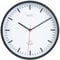 St. Leonhard Bahnhofsuhr Wanduhr: Analoge Wand-Bahnhofsuhr mit schleichendem Quarz-Uhrwerk, Ø 22,5 cm (Wanduhr analog, Uhr Wand, schleichende Sekunde)