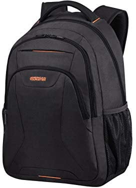 American Tourister AT Work - 17.3 Zoll Laptoprucksack, 52 cm, 34 L, Schwarz/Orange (Black/Orange)