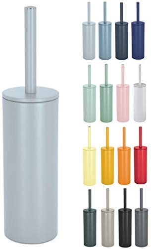 Spirella ESCOBILLA DE BAÑO CON SOPORTE DE ACERO INOXIDABLE AKIRA AZUL MATE