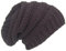 Cool4 Herren Damen Unisex Strickbeanie Slouch Grobstrick Beanie Strickmütze Mütze A20 (Schwarz)