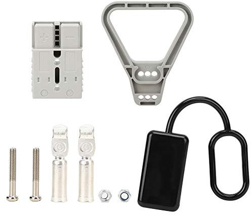 175A Battery Quick Disconnect Power Connectors, DC600V Max 1 AWG Electrical Plug with Adapter Cover + A Handle for Recovery Winch Trailer Forklift, Compatible for Anderson 175Amp