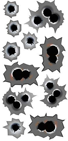 Einschusslöcher Aufkleber Set Sticker Bullet Holes Moped Auto Motorrad Stylen Autoaufkleber JDM Fun Tuning Simson Bike