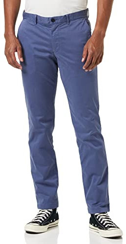 Tommy Hilfiger Herren Bleecker Th Flex Satin GMD Hose, Faded Indigo, 28W x 29L