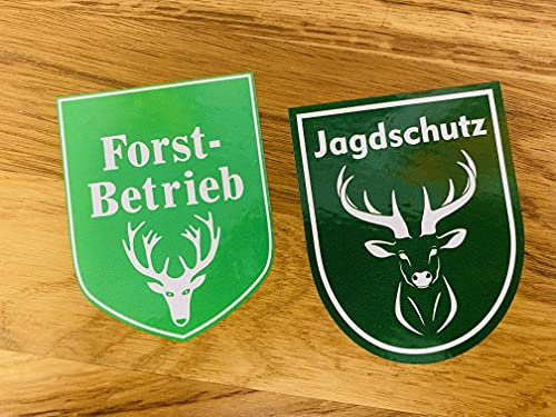 FORSTBETRIEB JAGDSCHUTZ Aufkleber Förster Wald Strafzettel Knöllchen Police Se53