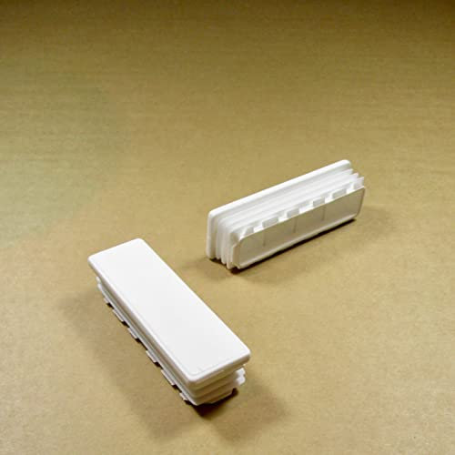 ajile - Kunststoff Lamellen-Stopfen für Rechteckrohre mit 100x30 mm Aussenmass und 1,0-4,0 mm Wanddicke SCHWARZ - 4 Stck. - EPH247