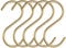 Metallhaken Zum Aufhängen S-förmige Haken Hängehaken S-haken Aluminium S Haken Zum Aufhängen Kleiderbügel Metallhaken Hängehaken Set Für Hängende Für Küche, Badezimmer, Schlafzimmer(Gold) 5 Stück/set