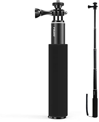Surfola Palo Selfie, Monopie Ajustable para Camara Deportiva, Accesorio retráctil portátil y Ligero