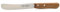 EL. Herder Solingen Buckelsmesser Frühstücksmesser Brötchenmesser Buttermesser 21,5cm Carbonstahl Gußstahl nicht rostfrei 1,5mm stark Buche echter Handabzug