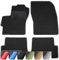moto-MOLTICO Fußmatten Auto - Velours Autoteppiche passend für Mazda 6 iI GJ ab 2013-4-teiliges Set - Schwarze Automatten mit Grauen Ziernähten