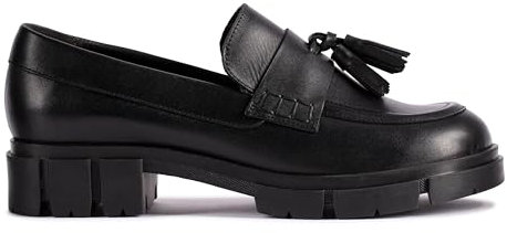Clarks Teala Loafer Lederschuhe in Schwarz Lack, Schwarz, 41 EU