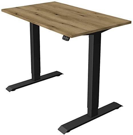 Certeo Schreibtisch Move.1 | Elektrisch höhenverstellbar | Gestell Anthrazit | HxBxT 740-1230 x 1000 x 600 mm | Eiche | Sitz- und Stehtisch Bürotisch Arbeitstisch