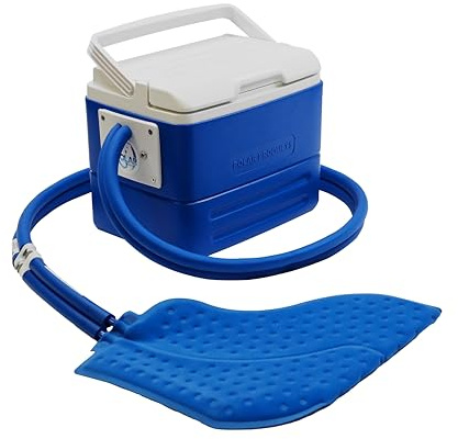 Polar Products Active Ice 3.0 Système de machine à glace pour thérapie par le froid avec minuterie programmable, coussinet de compression pour thérapie des pieds, refroidisseur léger de 9 litres