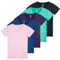 5 Pack: Women's Dry Fit Tech Stretch Short-Sleeve Crew Neck Athletic T-Shirt (Available in Plus Size), Set 15, M