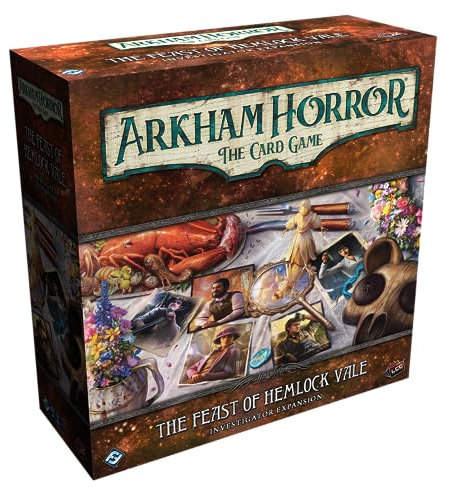 Arkham Horror The Card Game The Feast of Hemlock Vale Investigator Expansion - Face Unknown Terrors! Lovecraftian Cooperative LCG, Ages 14+, 1-4 Players, 1-2 Hr Playtime, Made by Fantasy Flight Games