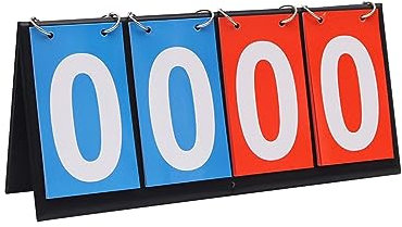 harayaa Tisch-Anzeigetafel, Punktezähler, bis zu 99 Punkte, Punktezähler für Pingpong-Bälle, Tennis, Baseball, Outdoor-Sportwettkämpfe, Blau Rot