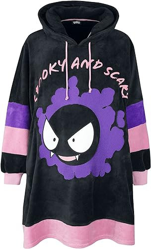 Pokémon Nebulak Frauen Kapuzenpullover schwarz 100% Polyester Fan-Merch, Gaming