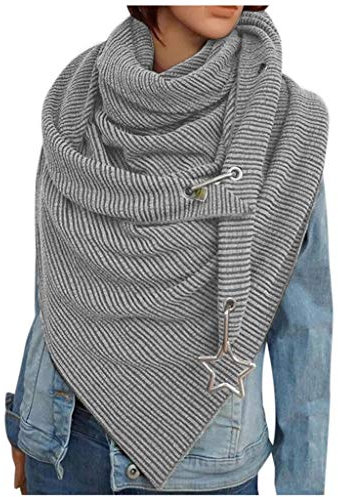 Schals für Damen Mode Schnalle Schal Warmer Schlauchschal Winter Wickel Loopschal Frauen Schlauchschal Super Weicher Lätzchen lässiger Schal Dreiecksschal Kaschmir-Schal Geschenkidee für Frauen