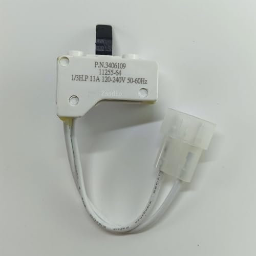 Zsodio: 3406109 Interruptor de puerta de secadora para Whirlpool Kenmore Sears Maytag Roper Estate