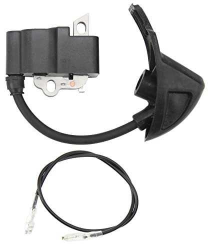 Ignition Coil for Leaf Blower BG56 BG86 BG86C SH86, Metal Rubber Replacement Ignition Coil Spark Plug 42414001307
