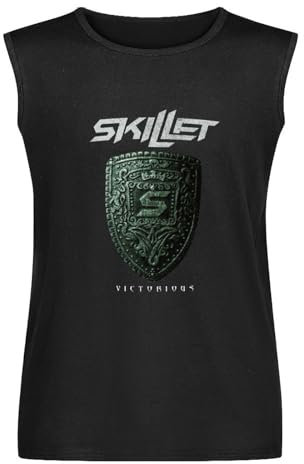 Skillet,Victorious,Men's T-Shirt Sleeveless T-Shirt Black