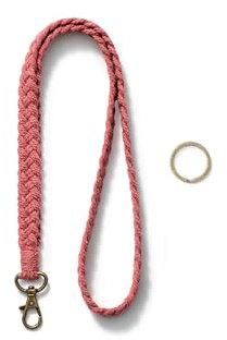 AOKSUNOVA Schlüsselband Rot Schlüsselanhänger Lang Schlüsselband zum Umhängen Lanyard Schlüsselkette