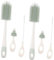 VICASKY 2pièces Brosse à Biberon Silicone Ensemble De Nettoyage Pratique Pour Biberons Tétines Gobelets Et Récipients Vert
