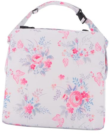 VICASKY Cojín Elevador Para Silla De Comedor Para Niños Pequeños Almohadilla De Asiento Portátil Diseño Rosa Fácil De Limpiar Tela Resistente Para Mesa De Comedor 1 Unidad