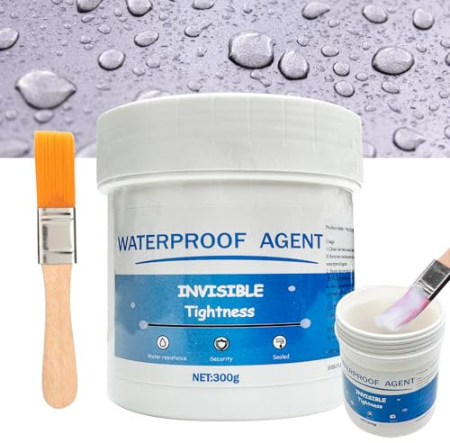 Rivestimento impermeabile trasparente, 300 g, impermeabile isolante, impermeabile invisibile per interni ed esterni, rivestimento impermeabile per bagno, WC