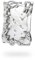 Cosmeria Sliver Irregular Frame Photocard Holder Keychain, Electroplated Y2K ID Card Badge Holder for Students and Office Supplies Galvanisieren Kunststoffe
