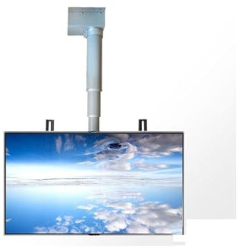 Elektrischer TV-Lift mit einstellbarer Höhe und Fernbedienung, motorisierte TV-Halterung, Deckenhalterung für TV, 2 Installationsmethoden, passend für 26,70-Zoll-Flachbildfernseher, eine Farbe, 90 cm