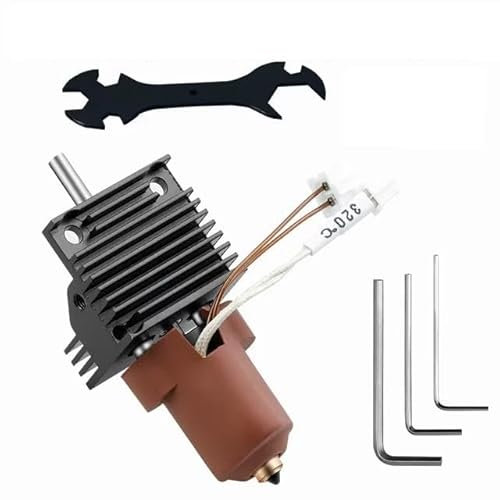 K1 Keramik-Hotend-Kit, 3D-Drucker-Extruder, Hot-End-Kit, Ersatzzubehör mit Heizblock, All-in-One-Kupfer-Titan-Düse, Heizkopf-Kit für Creality K1/K1 Max/K1C (Hotend-Kit)