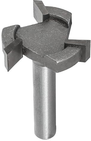 CNC Spoilboard Surfacing Router Bit 1/4 Inch Shank Slab Flattening Planing Bits 1 Inch Cutting Diameter Carbide Planer Wood Milling Cutter Planer Woodworking Router Tool(3Wings 1/4Shank)