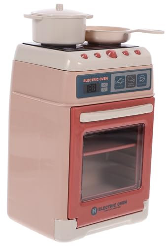 Kisangel Electric Mini Oven Toy for Boy Girl Portable Simulated Kitchen Appliance Safe Plastic for Fun Role Play Encourages Imaginative Cooking Activities Boys and Girls
