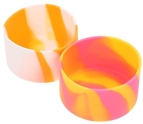 ifundom 2pezzi Copertura in Silicone per Tazza da Viaggio Manicotto Protezione per Fondo Borraccia Lavabile e Inodore Adatto per Tazze di Diverse Dimensioni