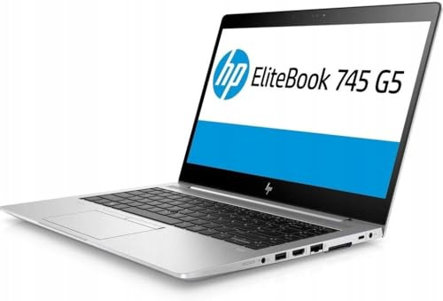 HP EliteBook 745 G5 Laptop Notebook, Notebook mit Display 14 Zoll FHD, Ryzen 3 Pro 2300U, 16 GB RAM, 256 GB SSD, WiFi + SIM 4G LTE, Qwerty US, Win 11 Pro (generalüberholt)