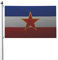 Bandera de Yugoslavia para exteriores, 90 x 150 cm, poliéster resistente de doble cara, ideal para el hogar, el patio, festivales, decoración de jardín al aire libre, banderas de bienvenida.