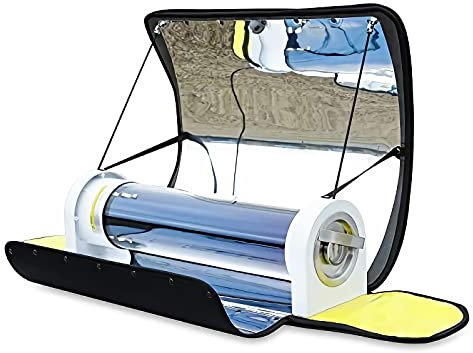 Cuisinière solaire portable, capacité de 4,5 L, four d'extérieur avec thermomètre, idéal pour le camping et la cuisine écologique