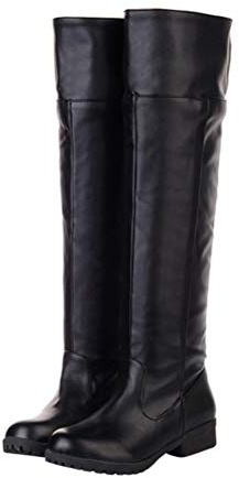 ACE SHOCK Cosplay-Stiefel für Herren, kniehoch, Reitstiefel, Kostümschuhe