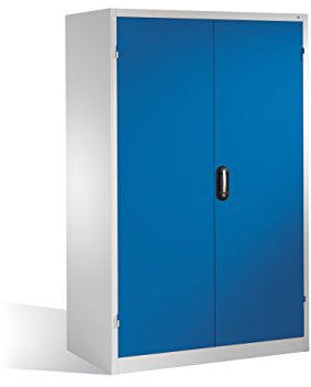 Schwerlast-Werkzeugschrank XXL mit Drehtüren, innen 4 Böden, H1950xB1200xT800mm