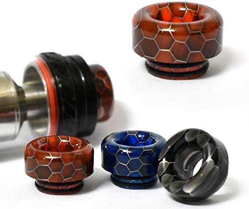 Vaportown 810 Drip Tip kompatibel mit Geekvape Zeus X Z Max RTA Hellbeast Dead Rabbit Wotofo RDA Cerberus Vandyvape Kylin V2 M OFRF nexMesh FreeMax Mesh Pro Cobra Mundstücke (Rot)