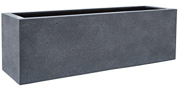 ESCHBACH® Pflanzkübel Box 60 Blei Grau Rechteckig * 60 x 20 x 20 cm * 10 Jahre Garantie