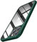TENDLIN Compatible with iPhone 11 Pro Max Case Crystal Clear Hard Back Soft Bumper Protective Case (Green)