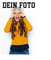 QIYI Fotoblechschild, A4 Blech-Schild als Metall-Poster Wand-Türschilder Personalisierbar mit eigenem Bild und Text selbst gestalten, 20x30cm im Hochformat