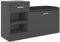 vidaXL Panca Porta Scarpe Grigia 94,5x31x57 cm in Legno Multistrato