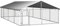 vidaXL Outdoor Hundezwinger Dach 600x300x150cm Hundekäfig Hundehaus Hundehütte