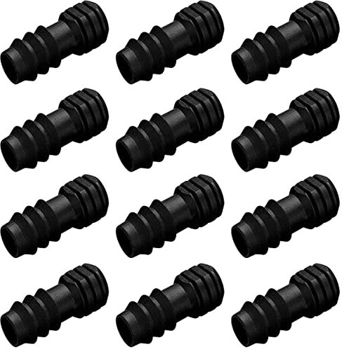 FuJiaXin Irrigation Connection Kit for Hoses 12 Pieces Set, Hose Corner Connector,Hose Connector for 16 mm Irrigation System (endstopfen 16mm)