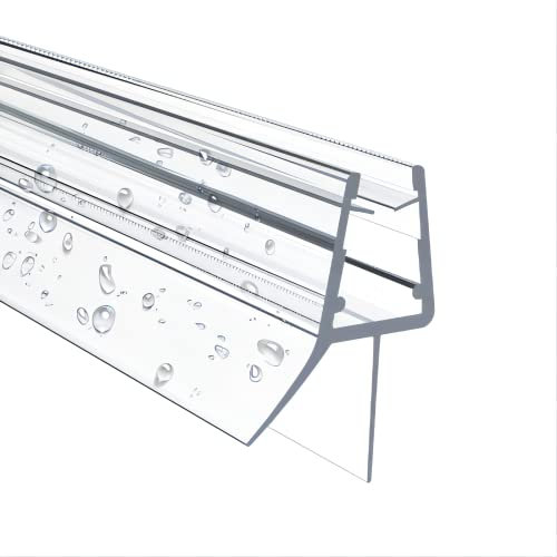 EMKE Duschdichtung Duschtür 1000mm für 7/8mm Glasstärke gerade Glastür | Wasserabweisend mit Automatischer Rückfluss | Ersatzdichtung oder Duschkabinen-Dichtung mit Gummilippen